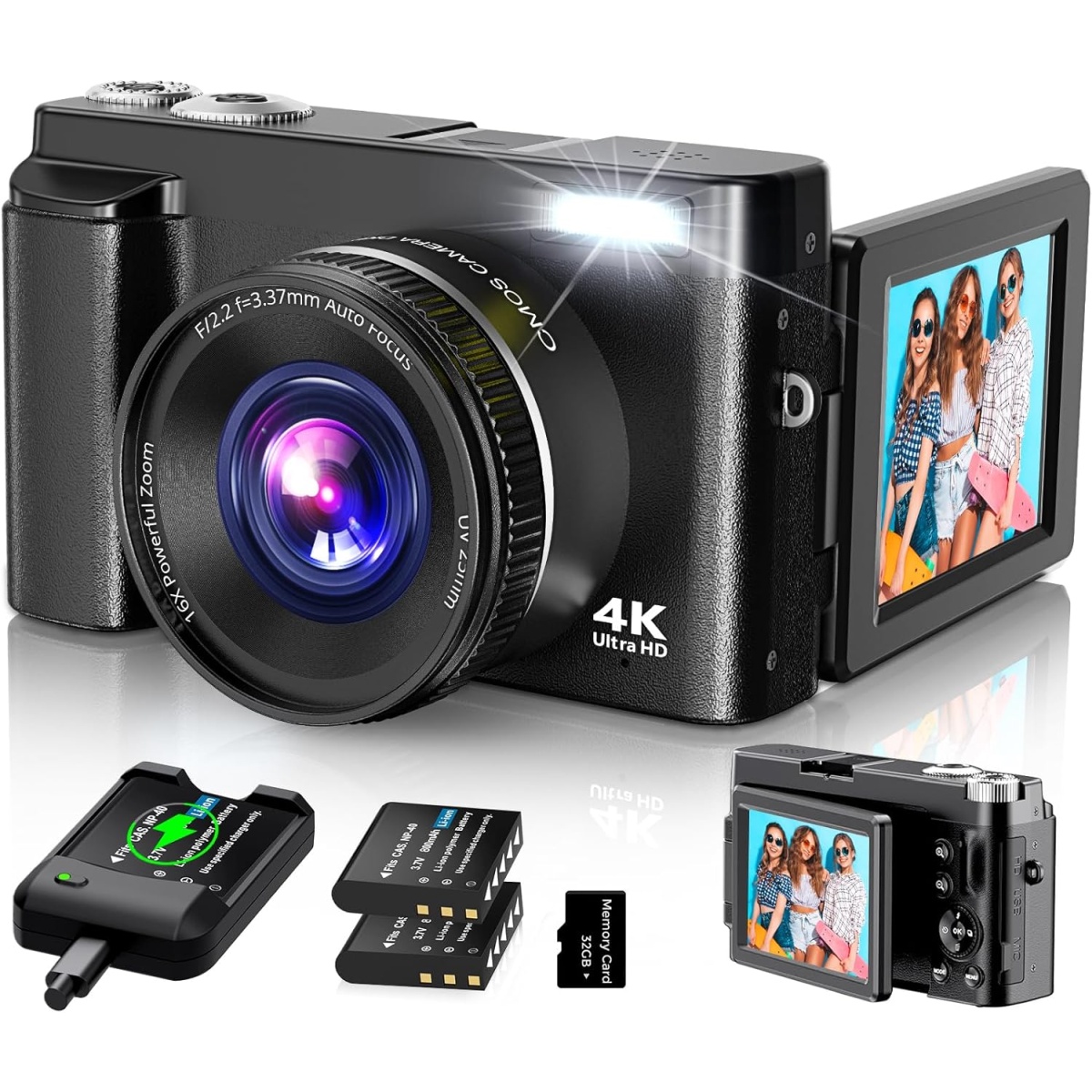 Duluvulu 4K Digital Camera for Photography for Teens